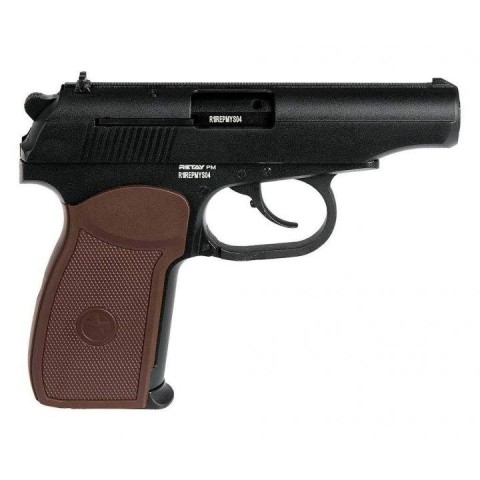 Пистолет стартовый Retay PM Makarov Black 9мм Small SET