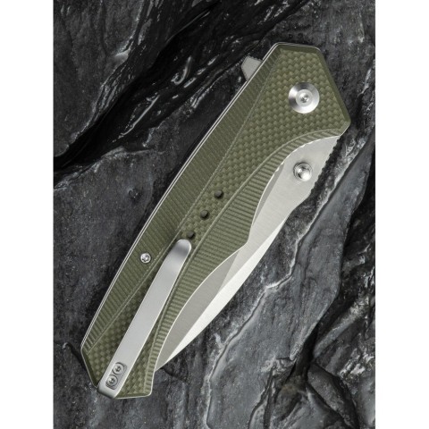 Ніж складаний туристичний Civivi Photonix, (9.4 см) 14C28N / G10 темно-зелений