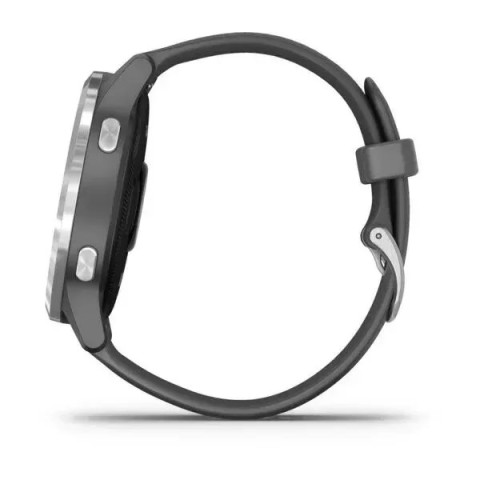 Смарт-годинник Garmin vivoactive 4 сірий зі сріблястим безелем