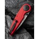 Ніж складаний туристичний Civivi Starflare, (8.4 см) Damascus / Aluminum червоний