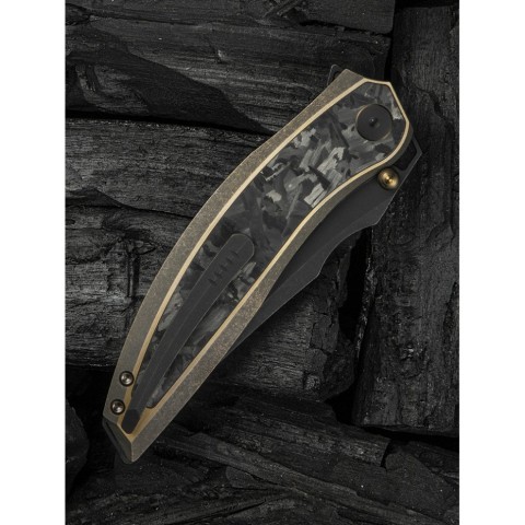 Ніж складаний мисливський Weknife Quinseris, (10,1 см) Bohler M390 / Titanium бронзовий