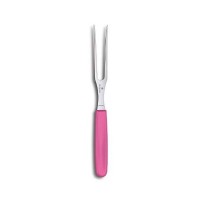 Кухонна виделка Victorinox Carving Flat 15см з рож. ручкою