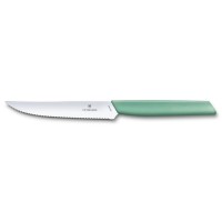 Ніж кухонний Victorinox Swiss Modern Steak 12 см, серрейтор, м'ятний