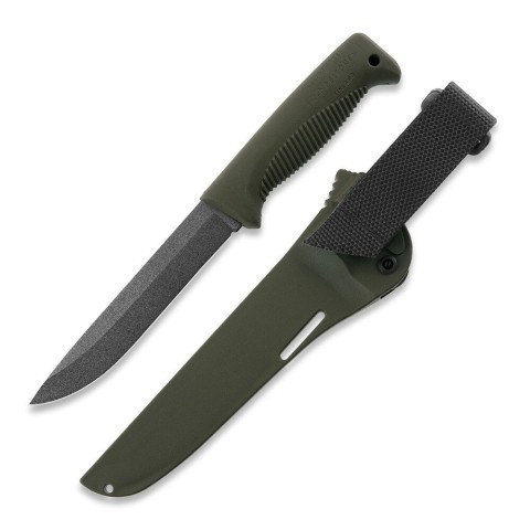 Нож Peltonen M95, покрытие PTFE Teflon, хаки, хаки композитный чехол
