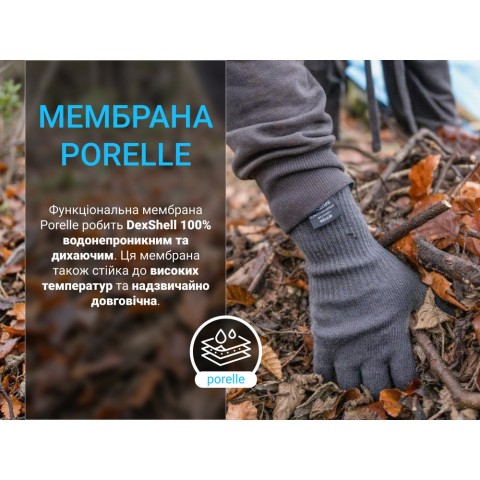 Рукавички водонепроникні Dexshell ThermFit 3.0 Gloves, чорні, розмір L