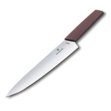 Нож кухонный шефский Victorinox Swiss Modern Grape, 22 см, бордо, блистер