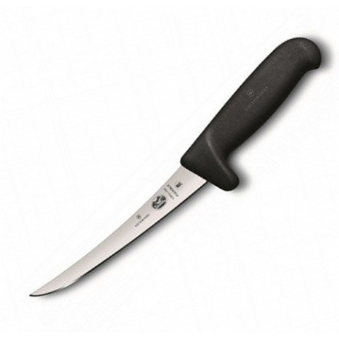 Кухонний ніж Victorinox Fibrox Boning Flex лезо 15см вузьке з чорн. ручкою Safety Grip