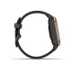 Смарт-годинник Garmin Venu Sq Music Edition чорний з рожево-золотистим безелем
