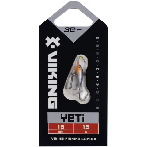 Балансир Viking Fishing Yeti Ice Jig 15mm 1.5g #20 Violet Anchovy