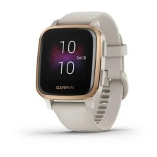 Смарт-годинник Garmin Venu Sq Music Edition світло-пісочний з рожево-золотистим безелем