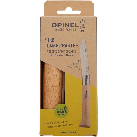 Нож Opinel №12 VRI, серрейтор ц:natural