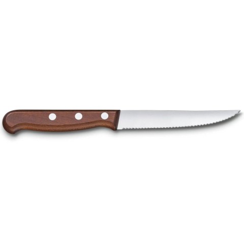 Набір кухонний Victorinox Wood Steak Set 2 ножа лезо 12см хвил. з дерев. ручкою у подар.упак.