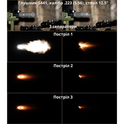 Передняя крышка-пламегаситель AFTactical S44 / S441, .223 (5.56мм)