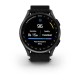 Смарт-годинник Garmin Approach S50 зі сланцевим алюмінієвим безелем та чорним нейлоновим ремінцем ComfortFit