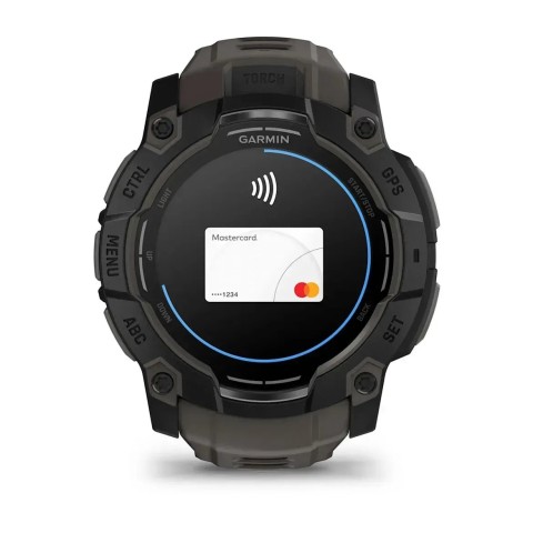 Смарт-годинник Garmin Instinct 3 (50 мм) AMOLED чорний/вугільний