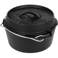 Казан Petromax Dutch Oven чугунный плоское дно 0,9 л