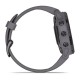 Смарт-часы Garmin fenix 6S Pro Solar Edition аметистово-стальные с серым замшевым ремешком