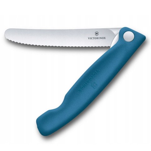 Складаний ніж для пікніка Victorinox Swiss Classic 11см хвил син 6.7832.FC1