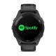 Смарт-годинник Garmin Forerunner 265 з чорними безелем і корпусом та чорним/сірим силіконовим ремінцем