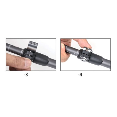 Трекінгова палиця Naturehike NH17D017-D, 56-120 см, сіра