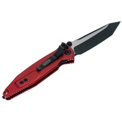 Ніж Microtech Socom Elite T/E-M, tanto, чорний, чорно-червоне руків'я