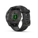 Смарт-годинник Garmin fenix 8 AMOLED (43 мм) Sapphire карбоново-сірий DLC титан чорний/гравійно-сірий