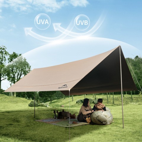 Тент універсальний Naturehike CNK2350WS015, розмір S, бежевий