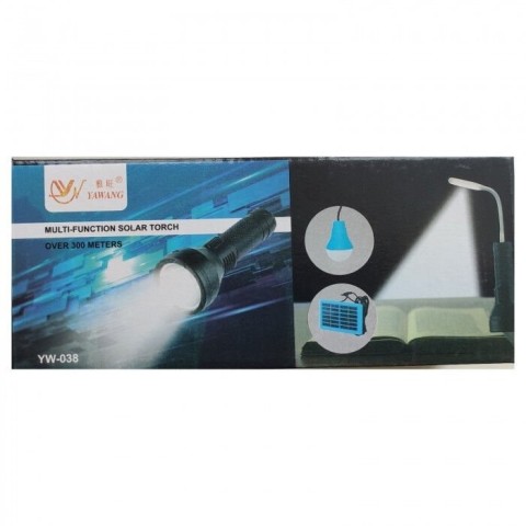 LED ліхтар із сонячною панеллю світлодіодна лампа та LED світильник YW-038