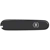 Накладка на ніж Victorinox 91мм black передня з лого (Va+)