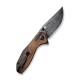 Ніж складаний кишеньковий Civivi ODD 22, (7.5 см) Damascus / Guibourtia Wood