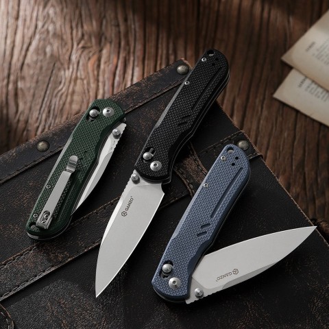 Ніж складаний туристичний Ganzo G771 (8.8 см) D2 / G10 сірий