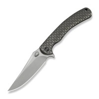 Ніж складаний туристичний Weknife Dracarys, (9.1 см) Böhler M390 / титан 6AL4V сірий