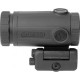 Магніфер Holosun Micro, 3x, QD mount, двостороннє відкидне кріплення, Titanium