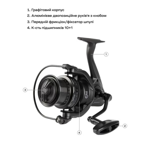 Котушка Brain NRG SE 4500S 10+1BB 5.0:1