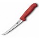 Кухонний ніж Victorinox Fibrox Boning Flex лезо 15см вузьке з черв. ручкою