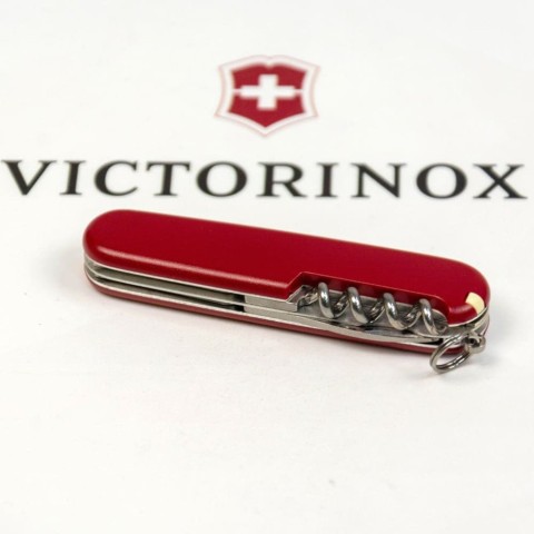 Ніж Victorinox Spartan Mat 91мм,12функ,черв.мат,штоп