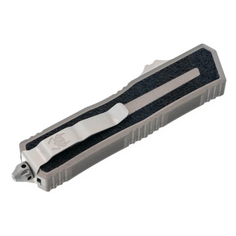 Нож Microtech Scarab II Gen III D/E-S, stonewash, черно-серый