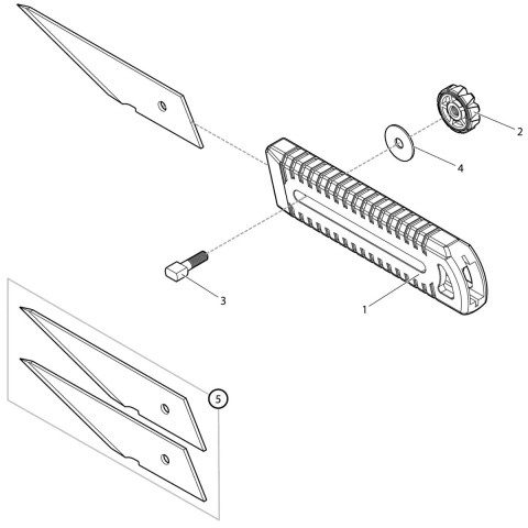 Сменные лезвия DaiichiSeiko MC Knife #55 (2 шт/уп)
