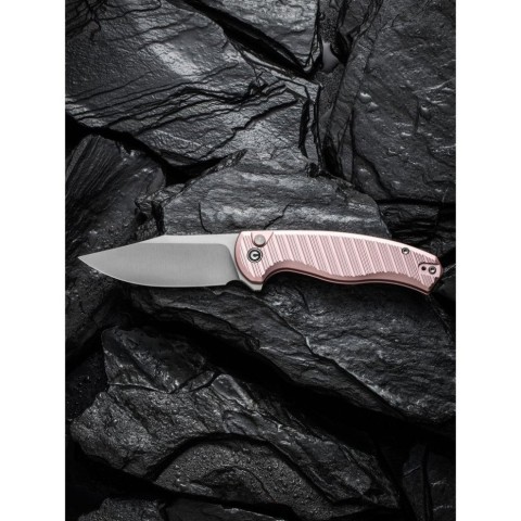 Ніж складаний туристичний Civivi Stormhowl, (8.4 см) Nitro-V / Aluminum рожевий