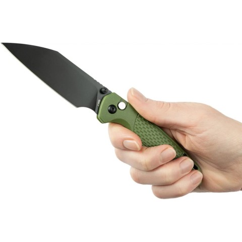 Ніж CJRB Pyrite-Light Black Blade, AR-RPM9, FRN green