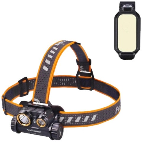 Ліхтар налобний + ліхтар ручний Fenix HM70R + Fenix E-LITE