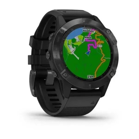 Смарт-годинник Garmin fenix 6 Pro чорний з чорним ремінцем