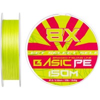 Шнур Select Basic PE 8X Light Green 150m #1.5/0.18mm 22lb/10kg