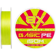 Шнур Select Basic PE 8X Light Green 150m #1.5/0.18mm 22lb/10kg