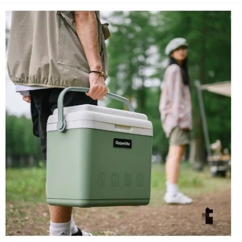 Туристичний холодильник Naturehike NH20SJ021, зелений, 13 л, поліпропілен