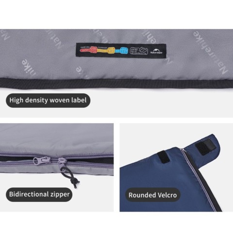 Спальний мішок Naturehike LW180 CNK2550WS026 Sunny Day PL01, (14°C) XL синій