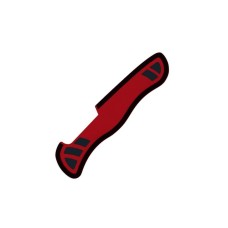 Накладка на ніж Victorinox 111мм red,black задня (H)