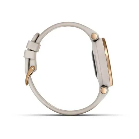 Смарт-часы Garmin Lily Sport с розово-золотистым безелем, светло-песочным корпусом и силиконовым ремешком
