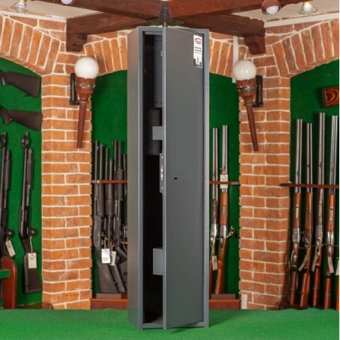 Сейф збройовий ШОС-1250, антрацитово-сірий