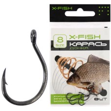 Крючок X-Fish Карась (донка) #8 (8 шт/уп)